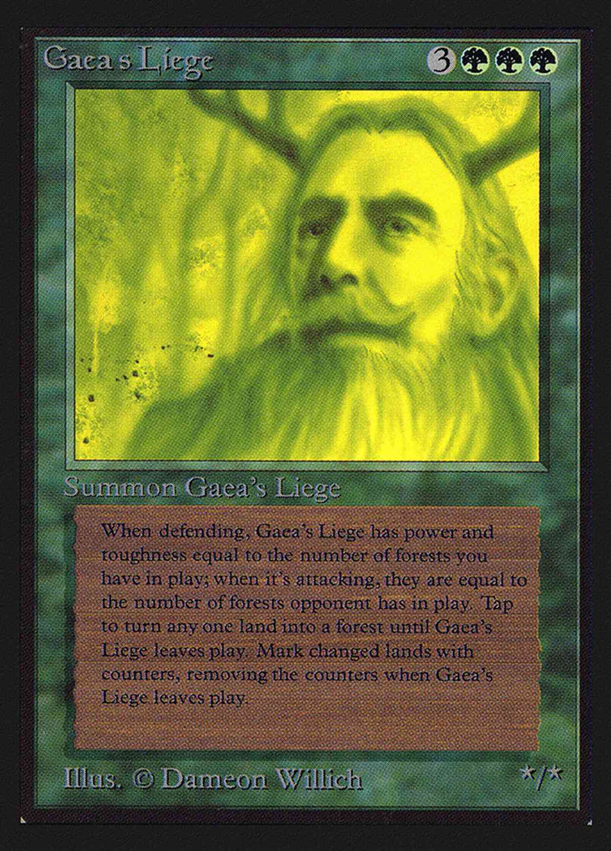 Gaea's Liege (IE) magic card front