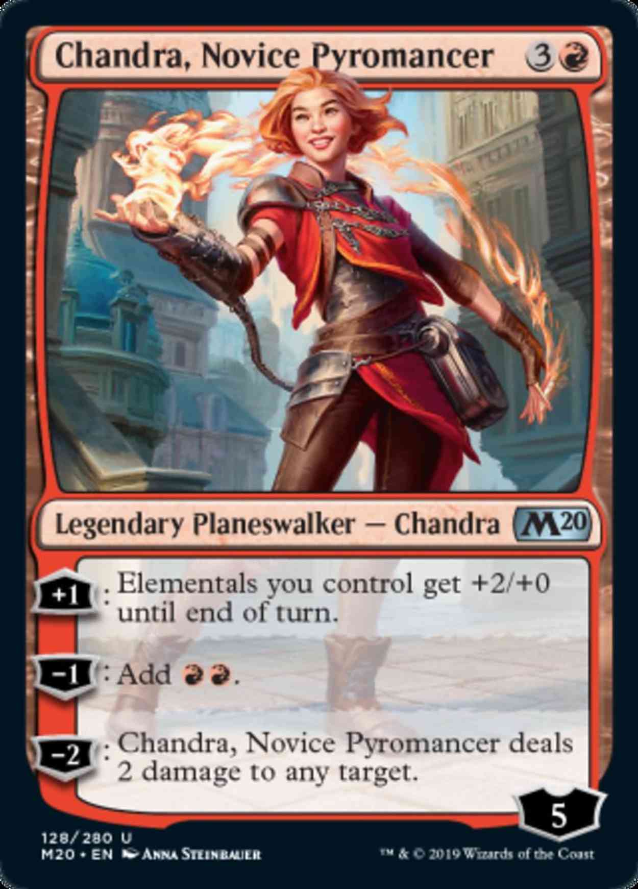 Chandra, Novice Pyromancer magic card front