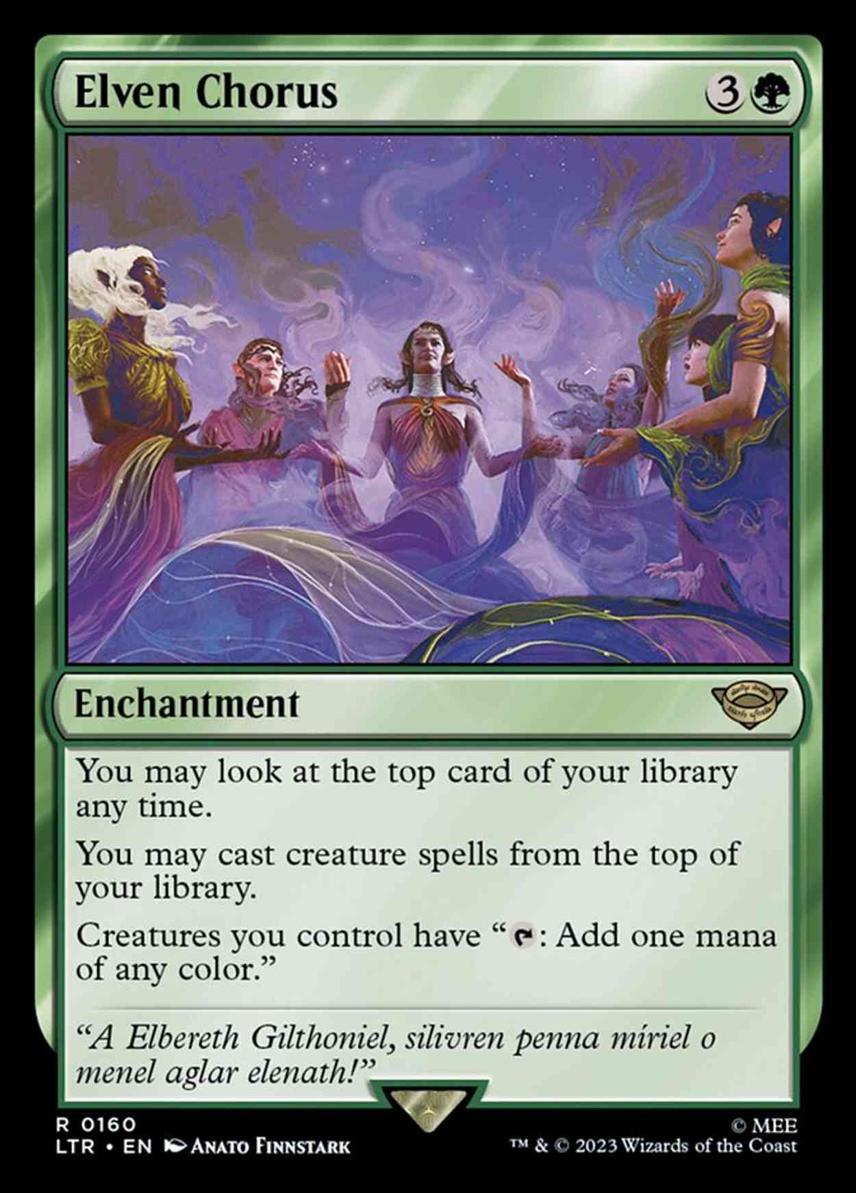 Elven Chorus magic card front