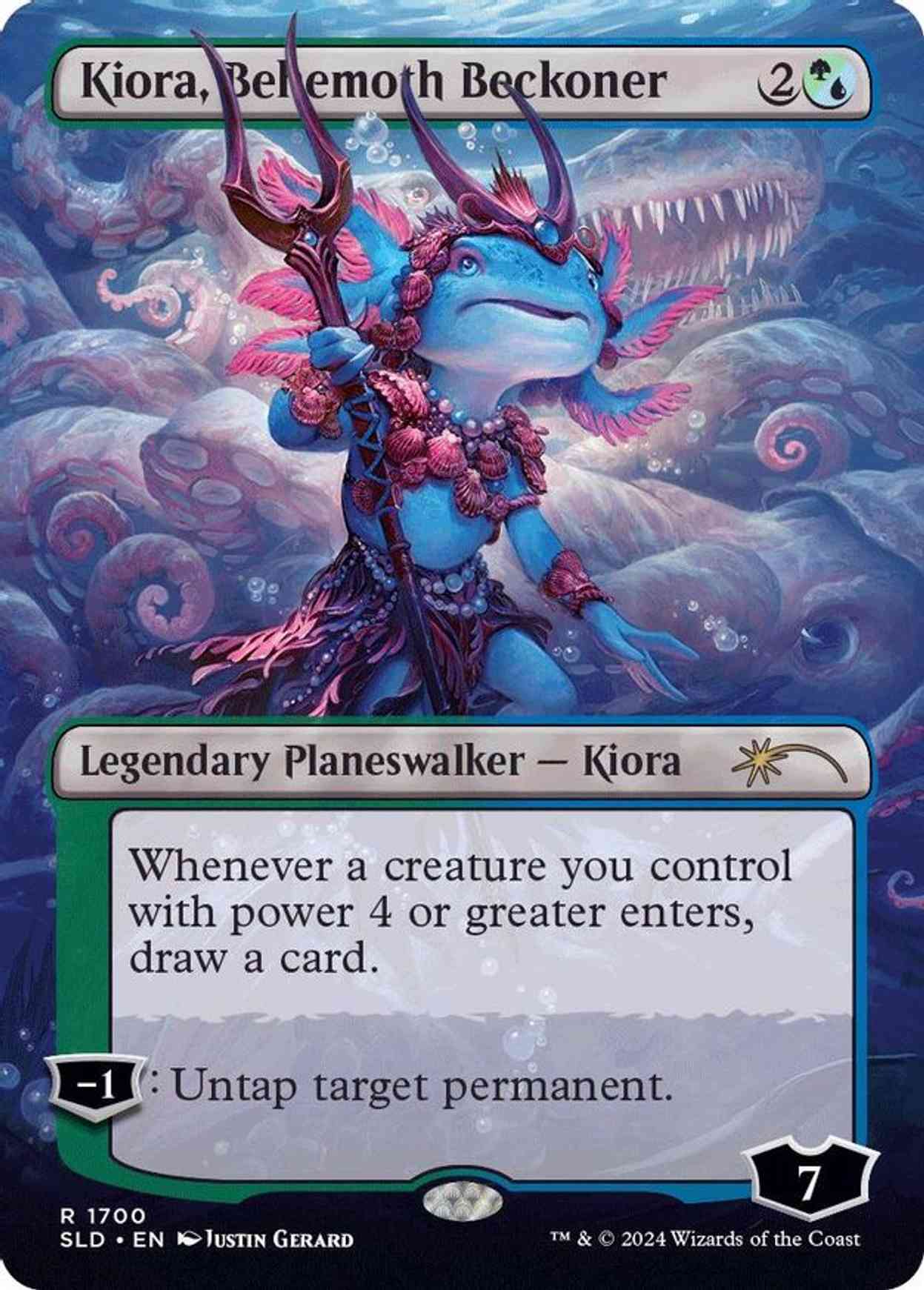 Kiora, Behemoth Beckoner magic card front