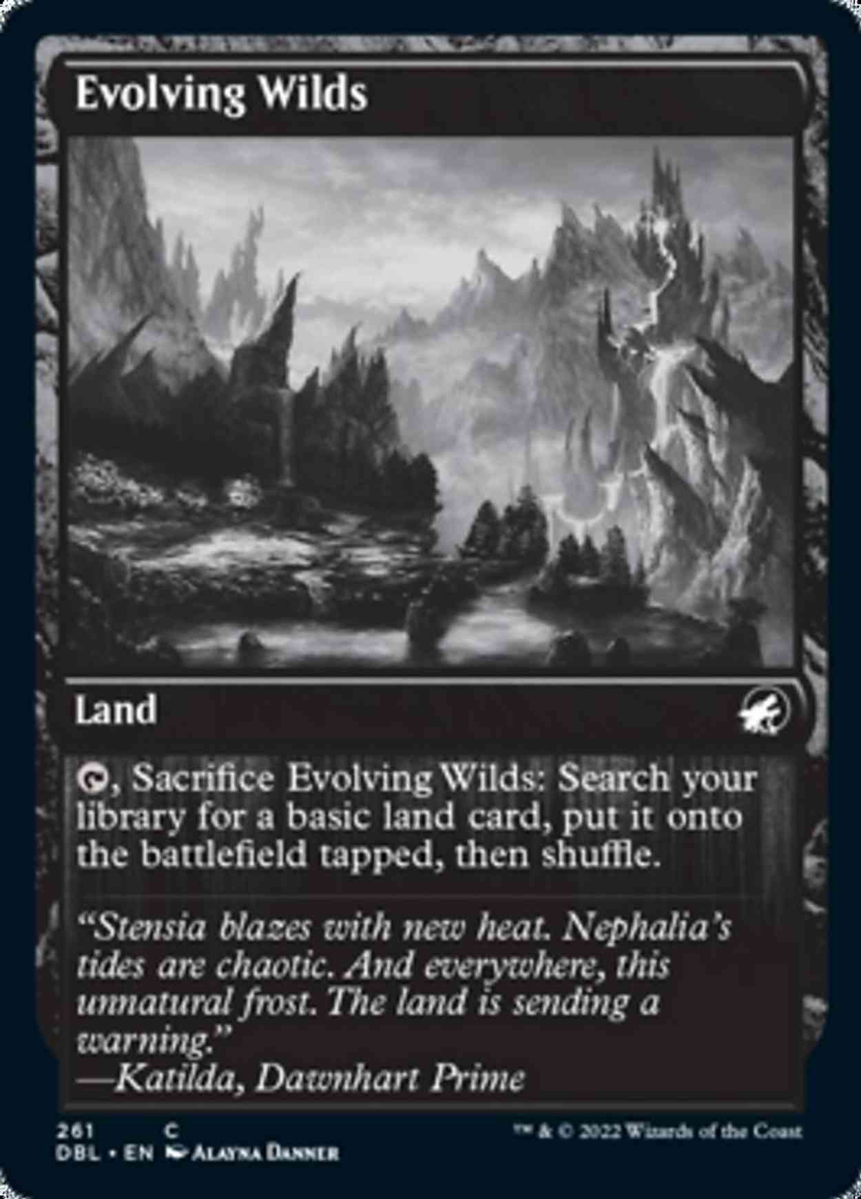 Evolving Wilds (261) magic card front