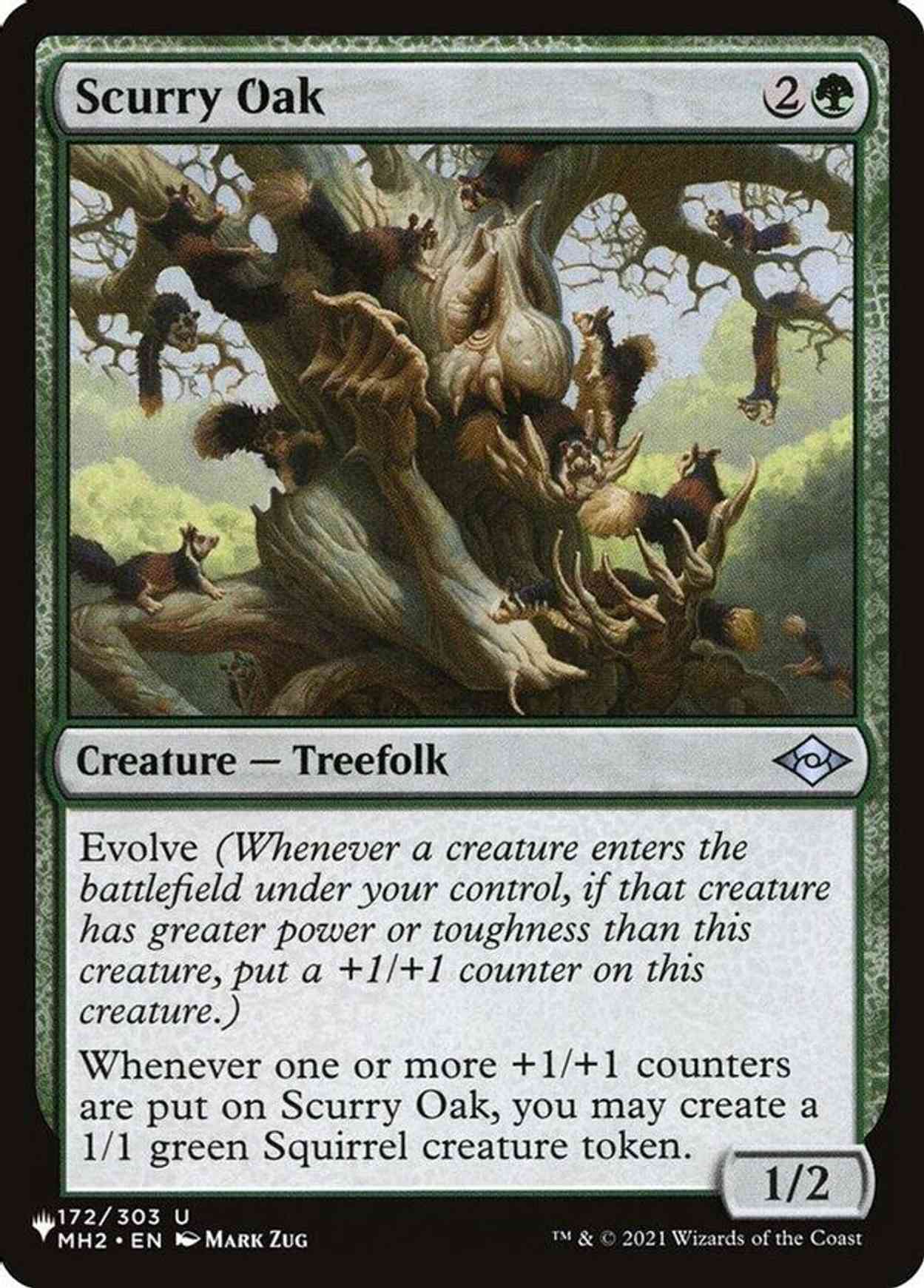 Scurry Oak magic card front