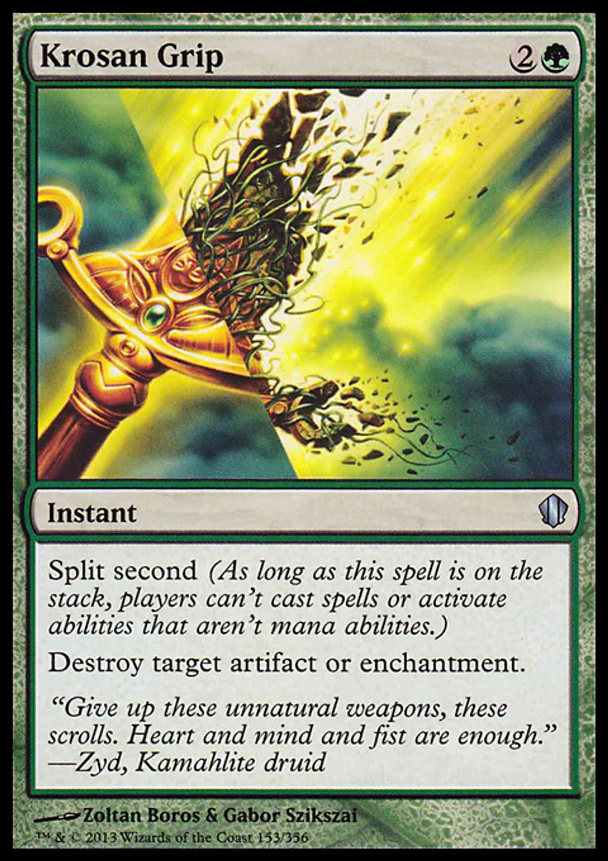Krosan Grip Price from mtg Commander 2013 Edition