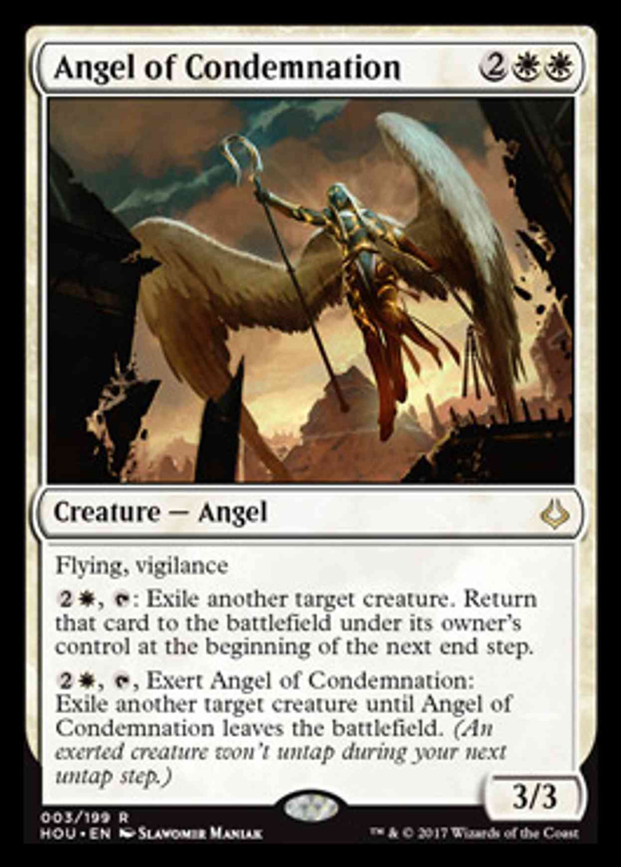 Angel of Condemnation magic card front