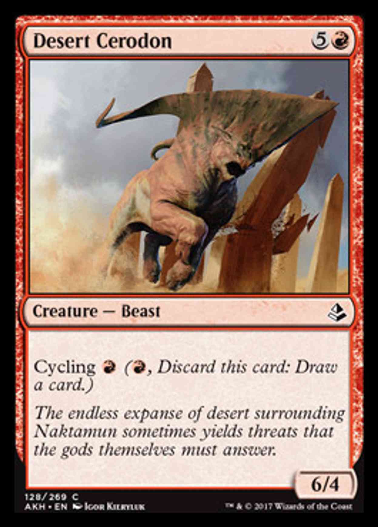 Desert Cerodon magic card front