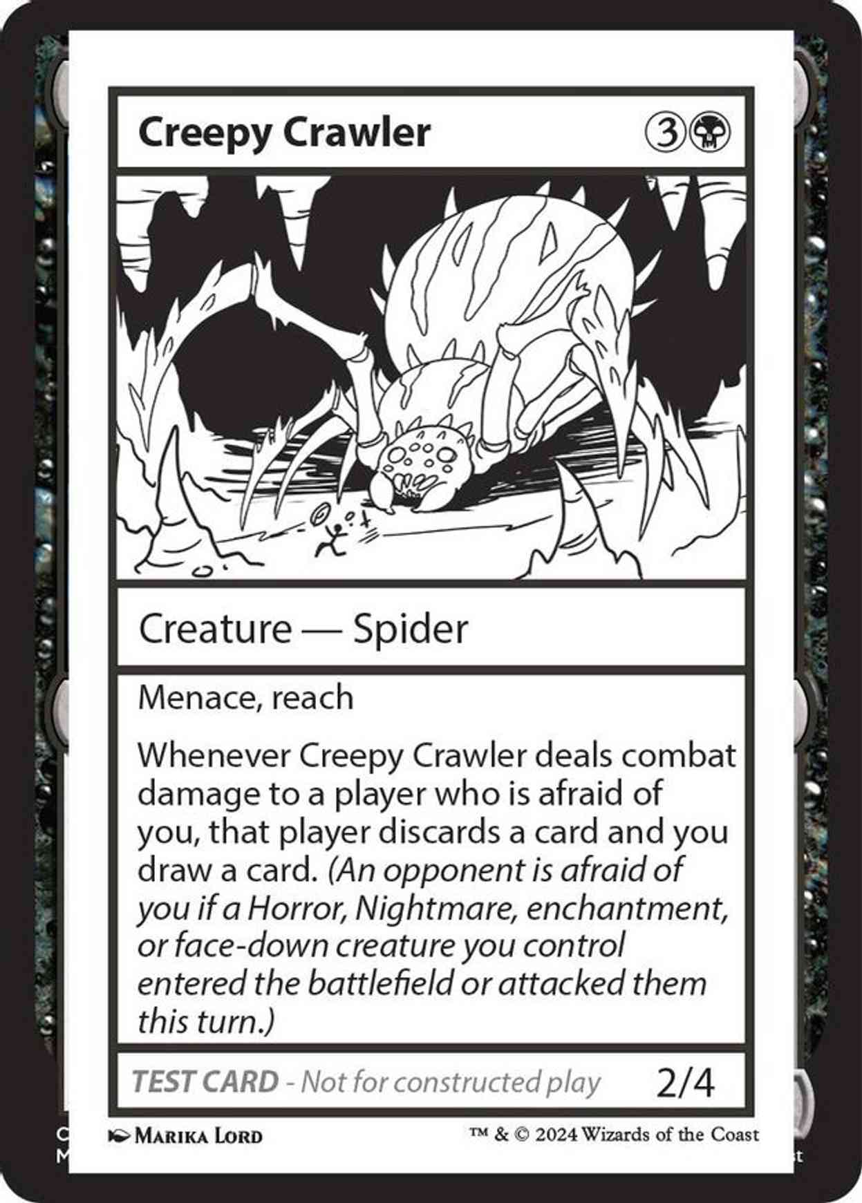 Creepy Crawler magic card front