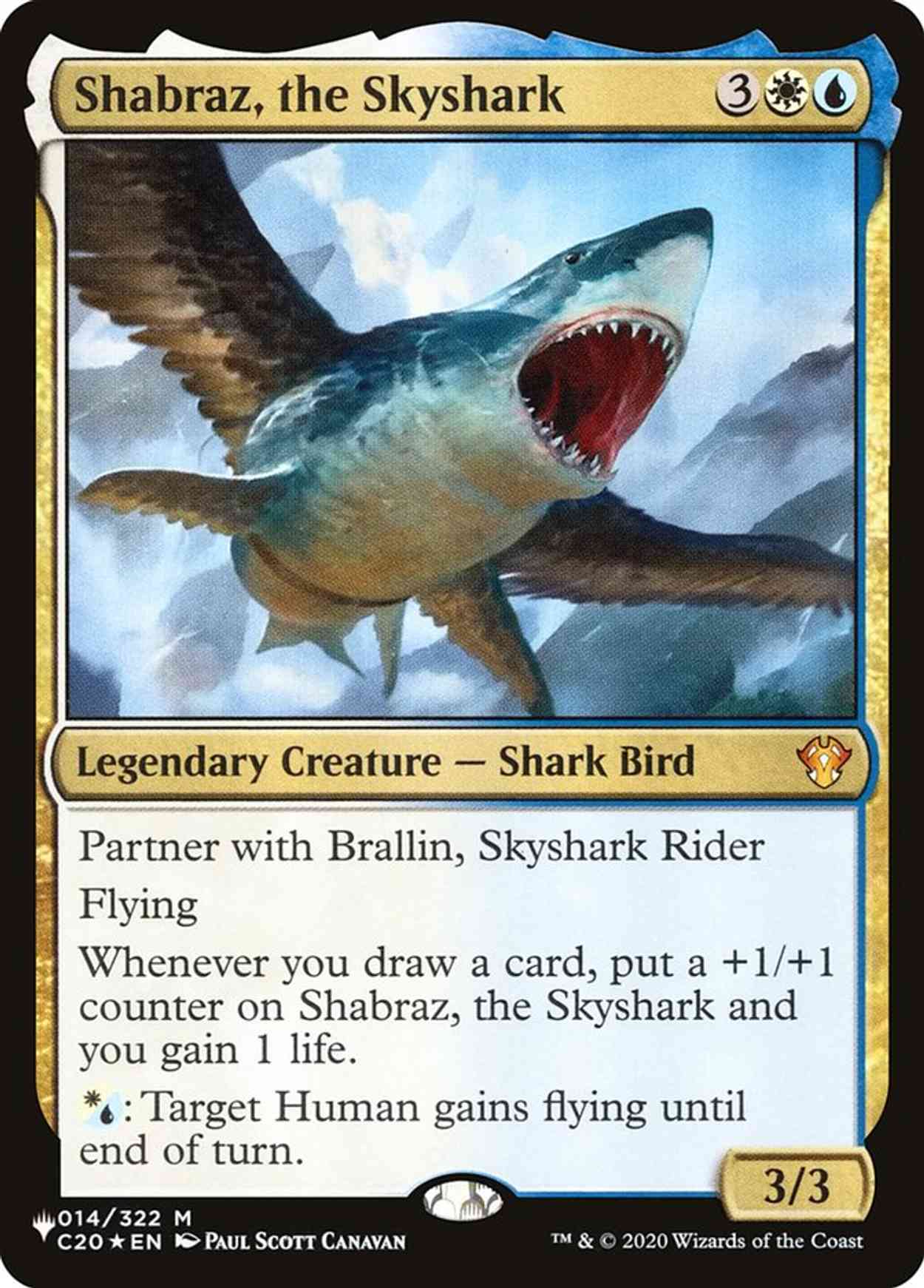 Shabraz, the Skyshark magic card front