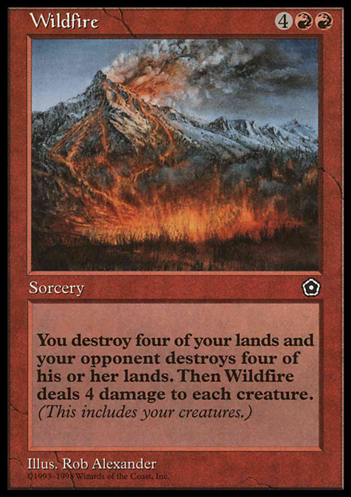 Wildfire magic card front