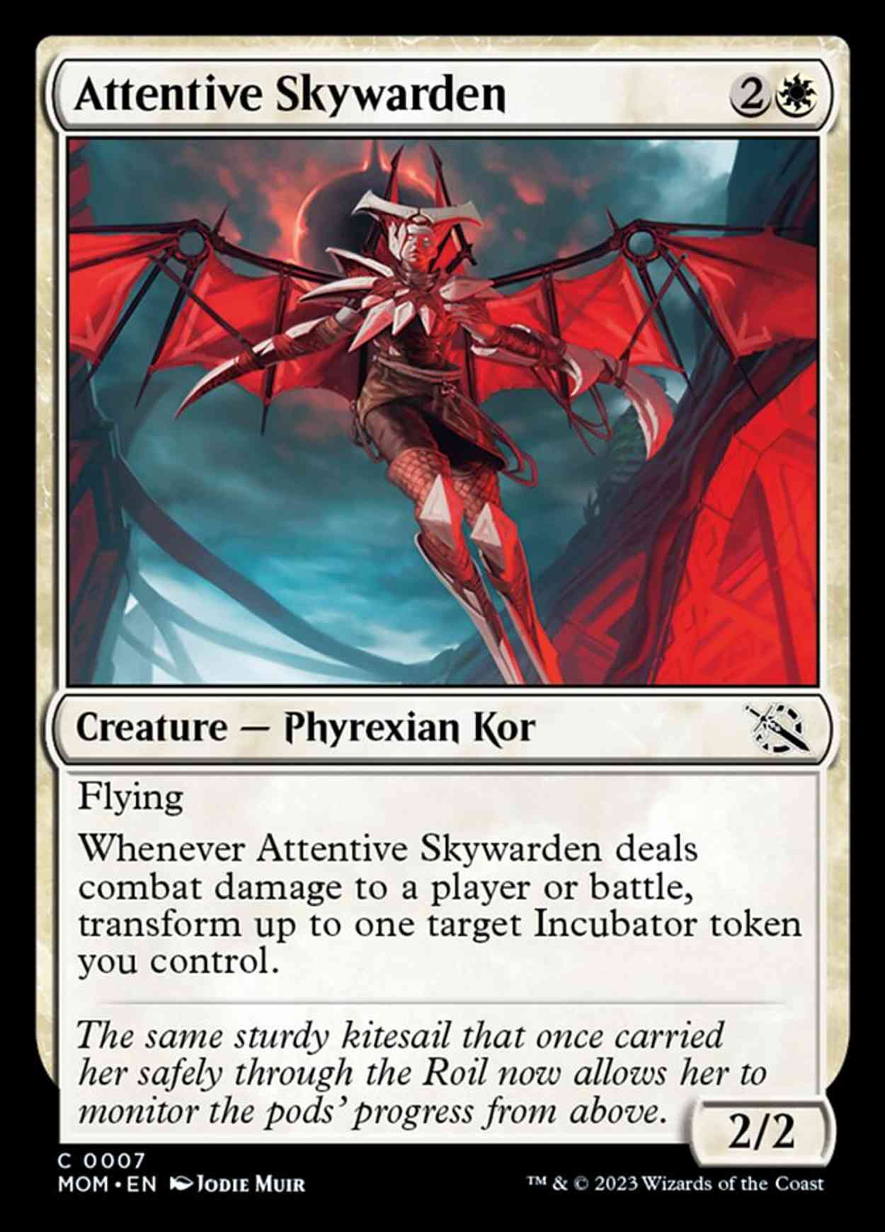 Attentive Skywarden magic card front