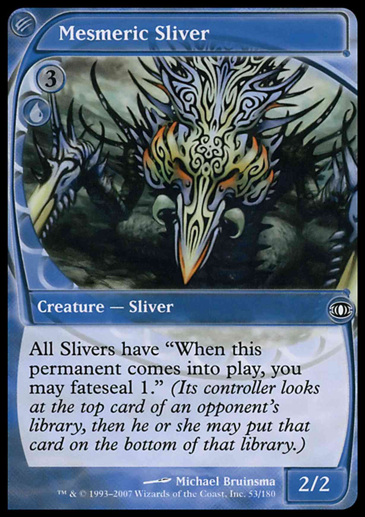 Mesmeric Sliver magic card front