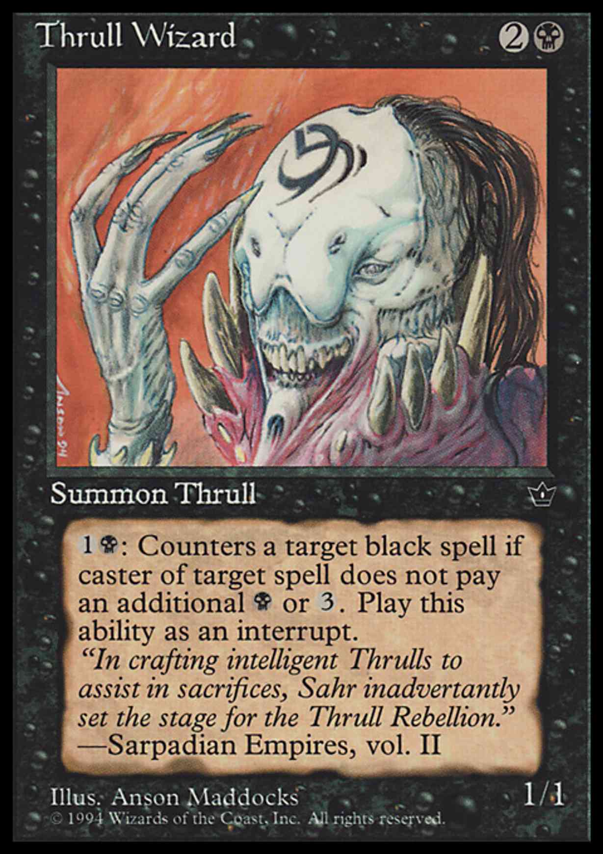 Thrull Wizard magic card front