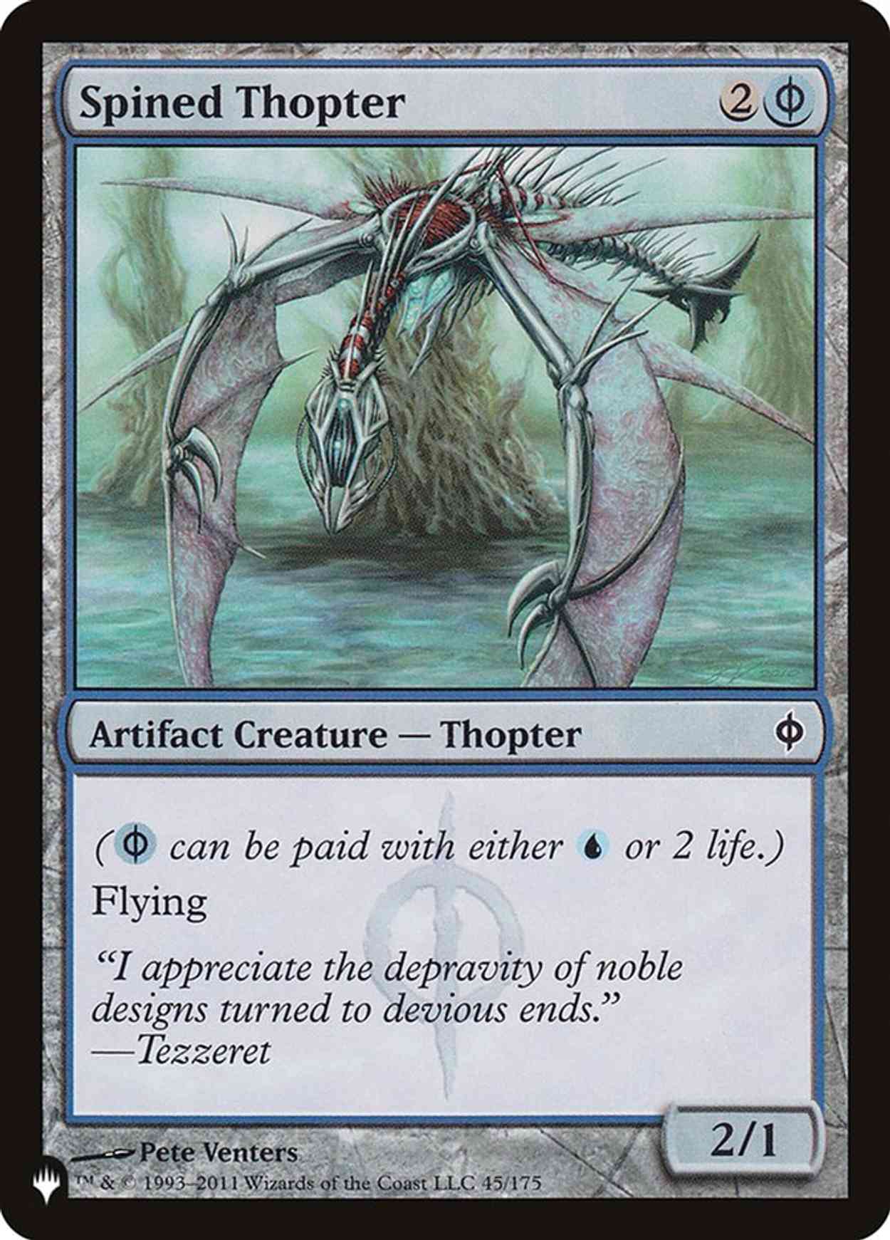 Spined Thopter magic card front