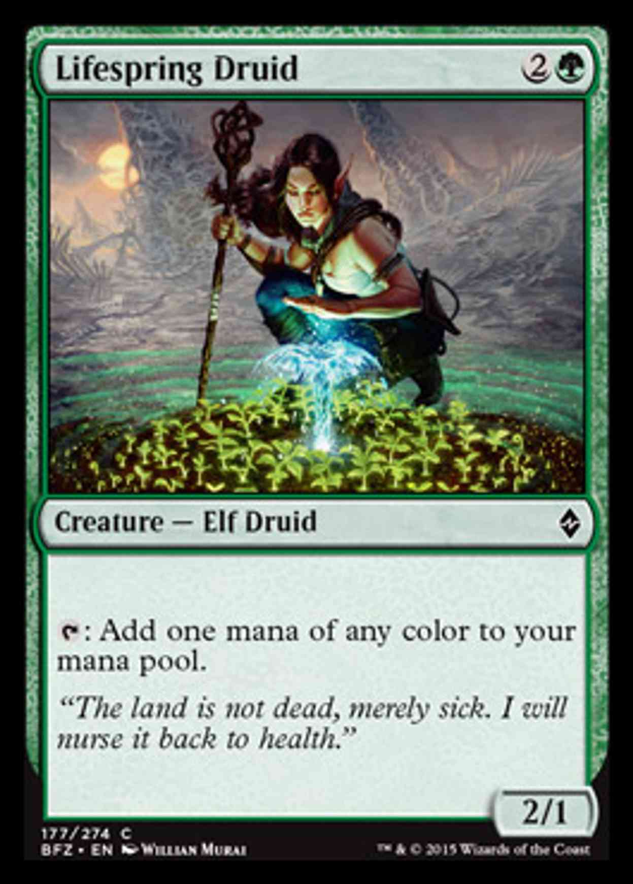 Lifespring Druid magic card front