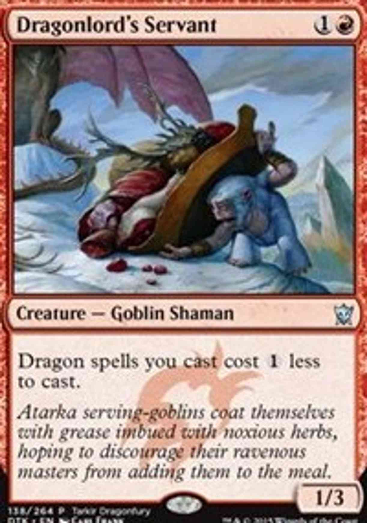 Dragonlord's Servant magic card front