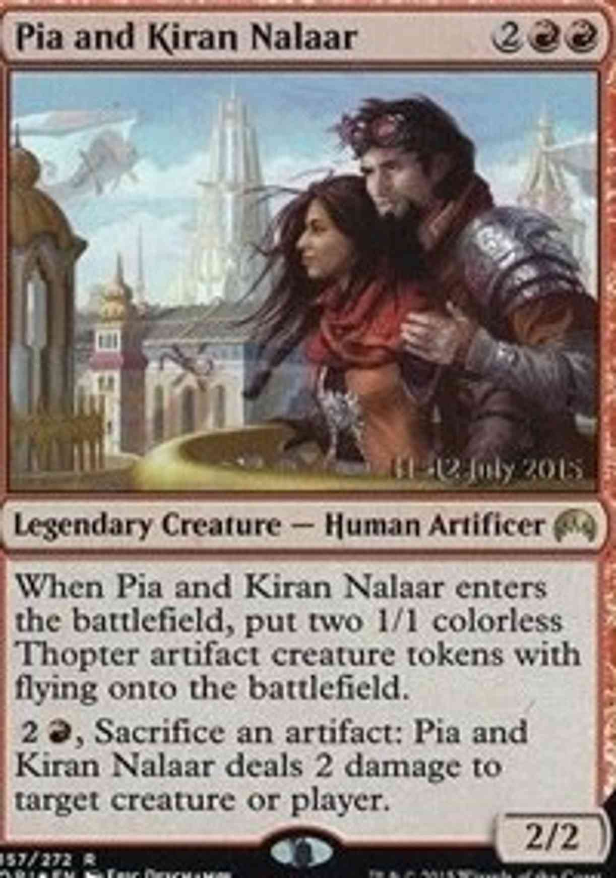 Pia and Kiran Nalaar magic card front