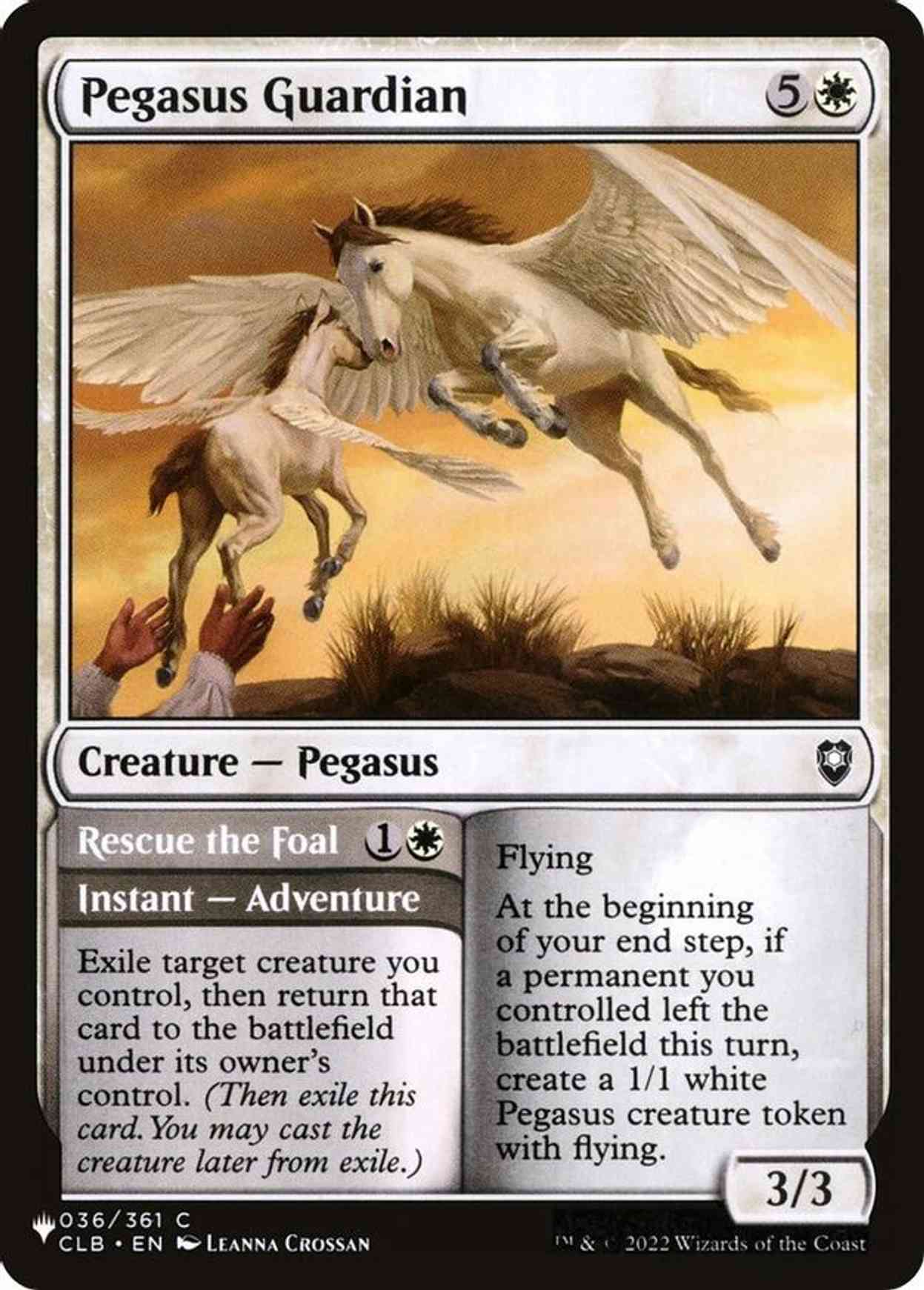 Pegasus Guardian magic card front