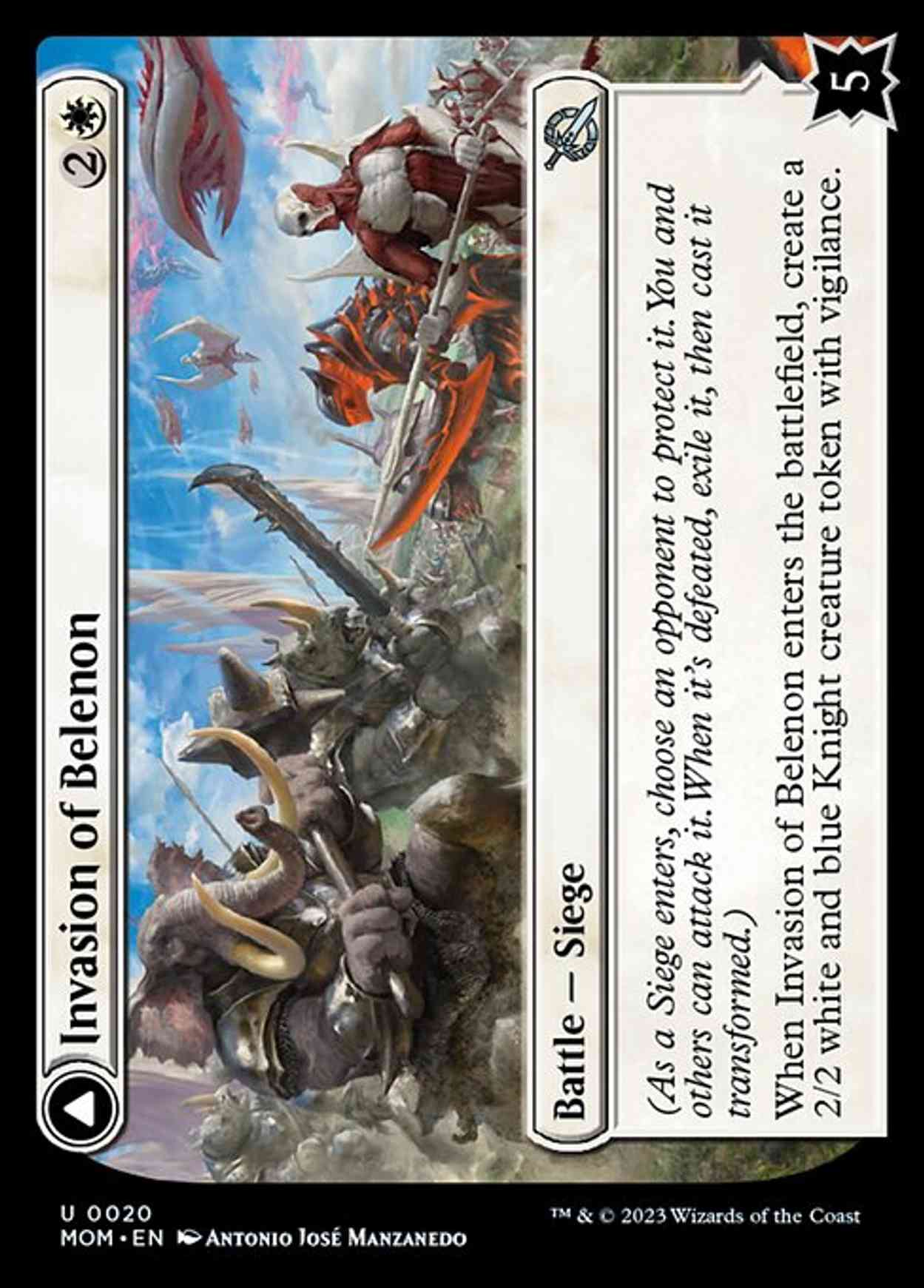 Invasion of Belenon magic card front