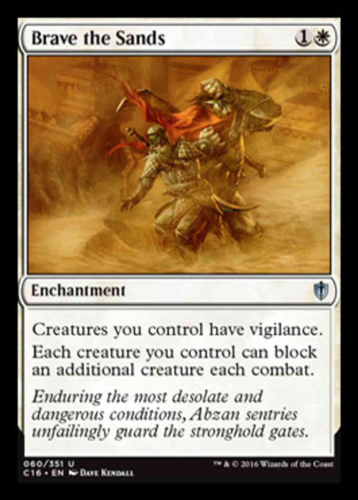 Brave the Sands magic card front
