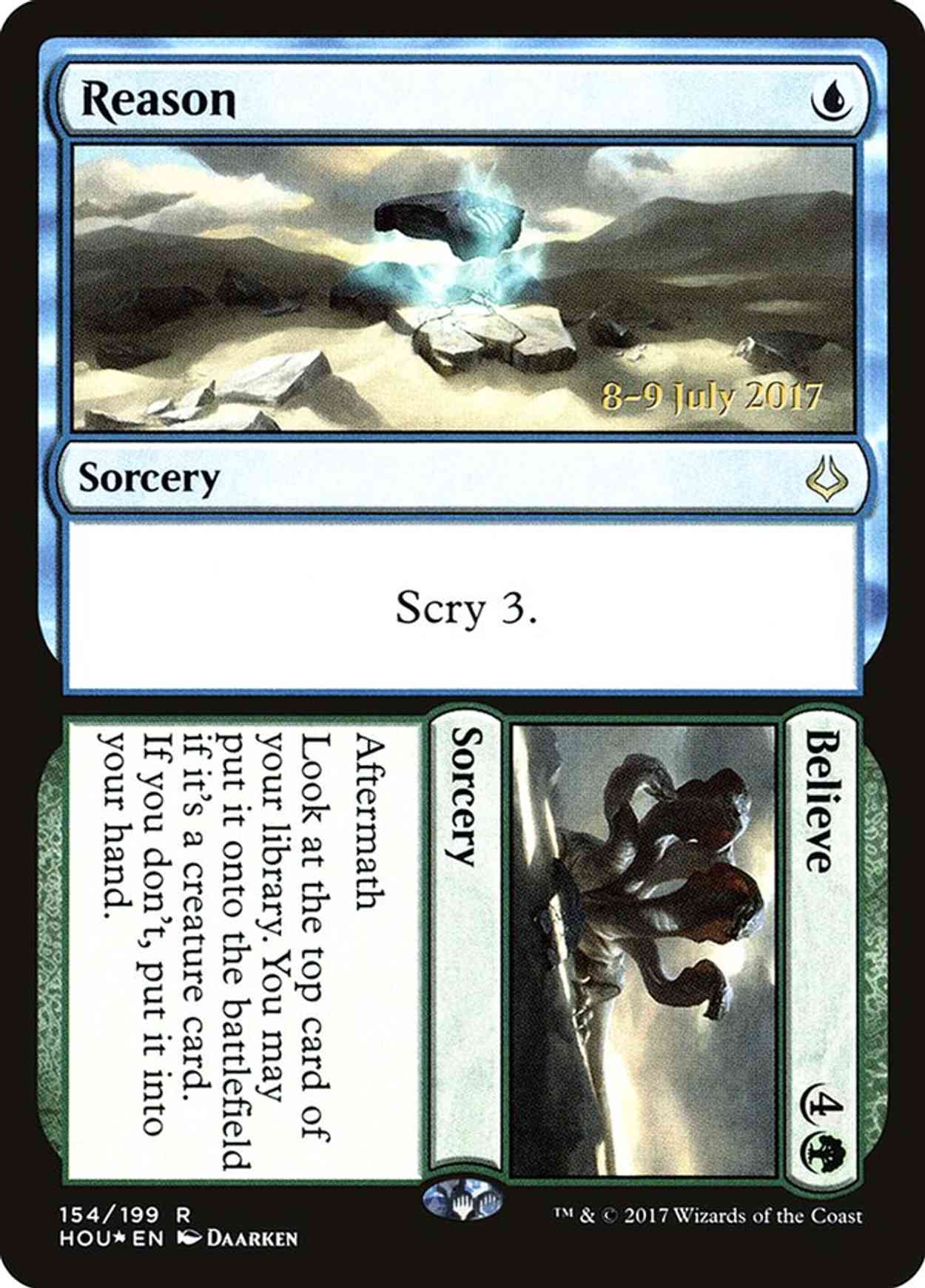 Reason // Believe magic card front