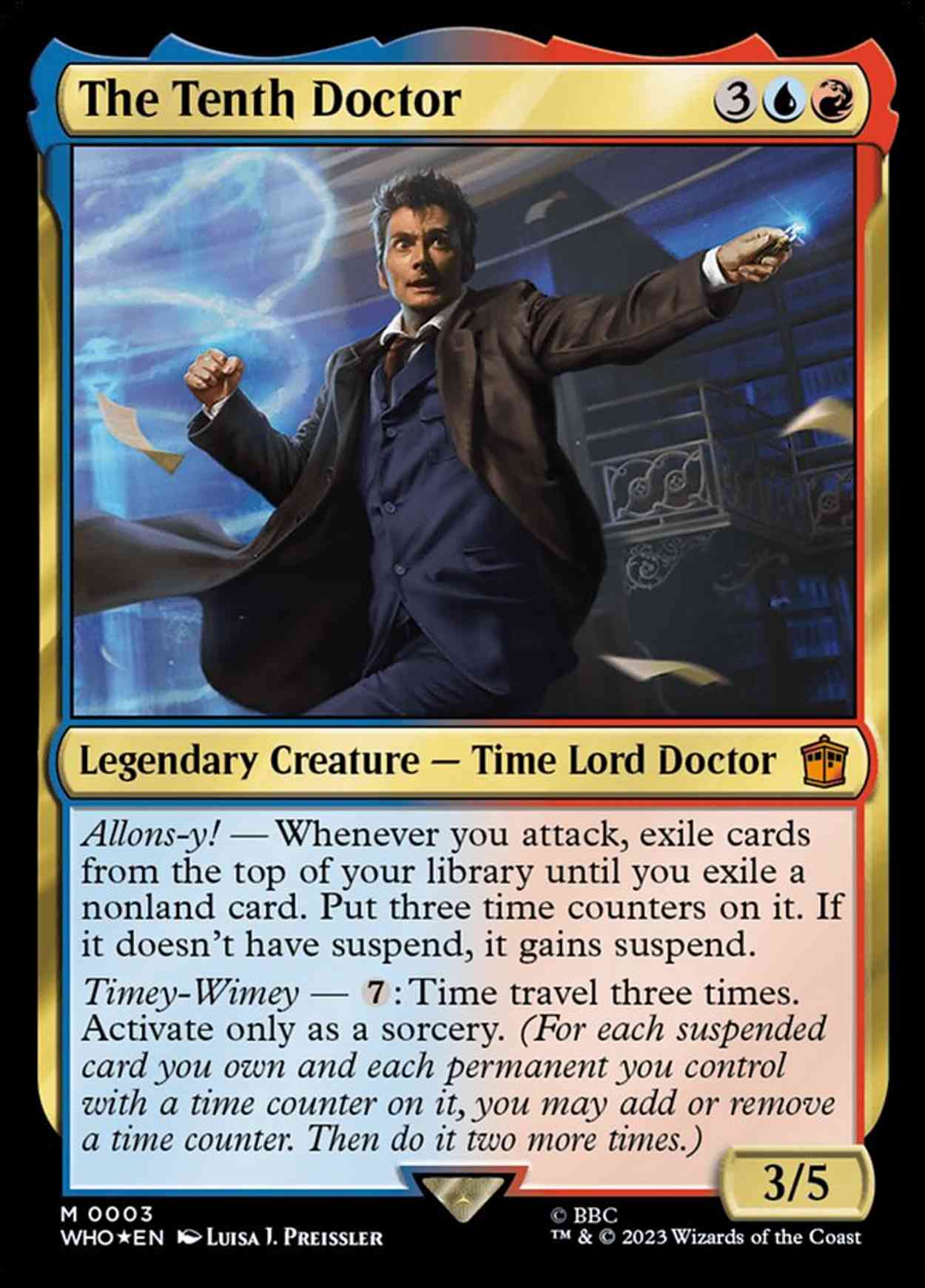 The Tenth Doctor magic card front