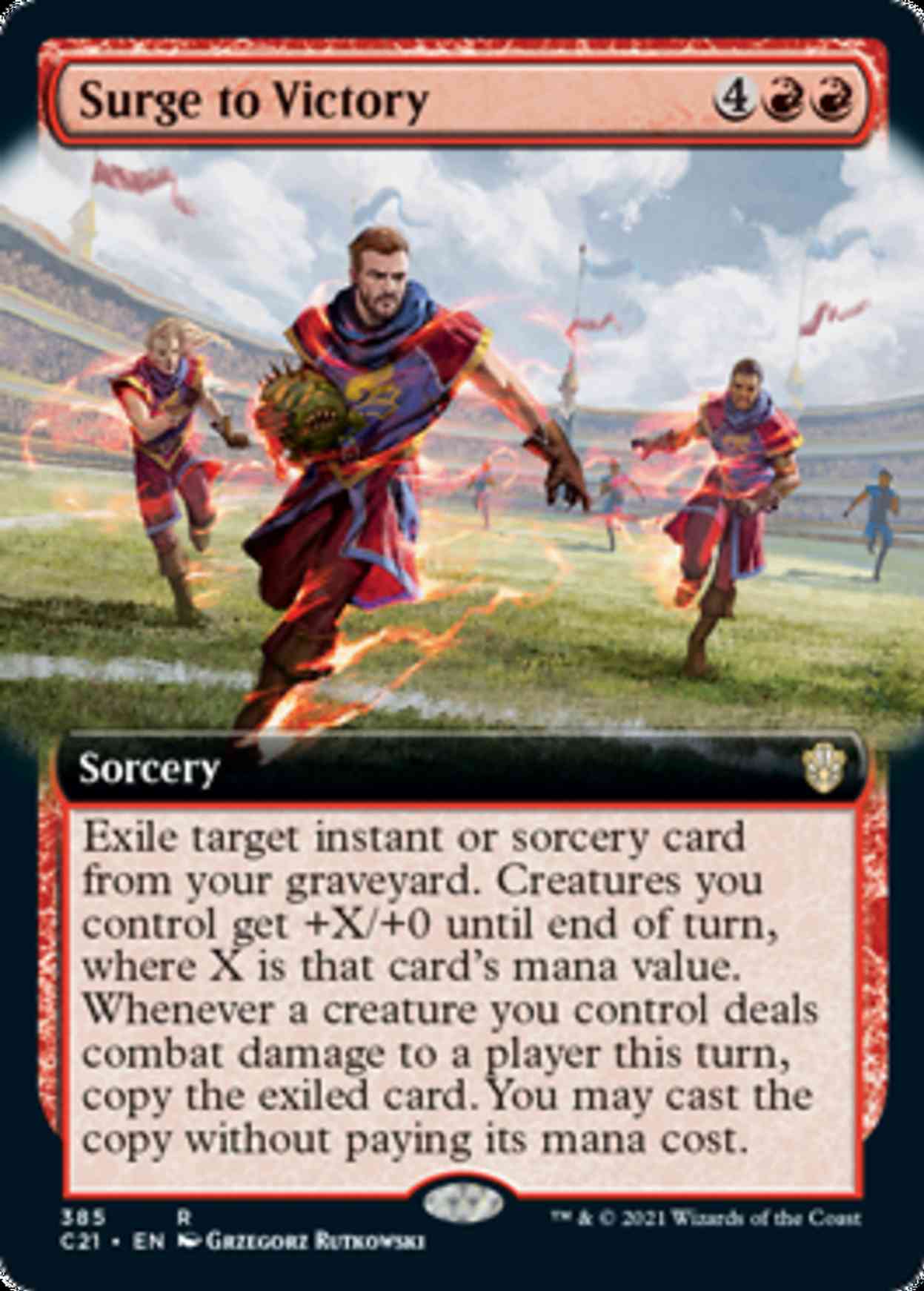 Surge to Victory (Extended Art) magic card front