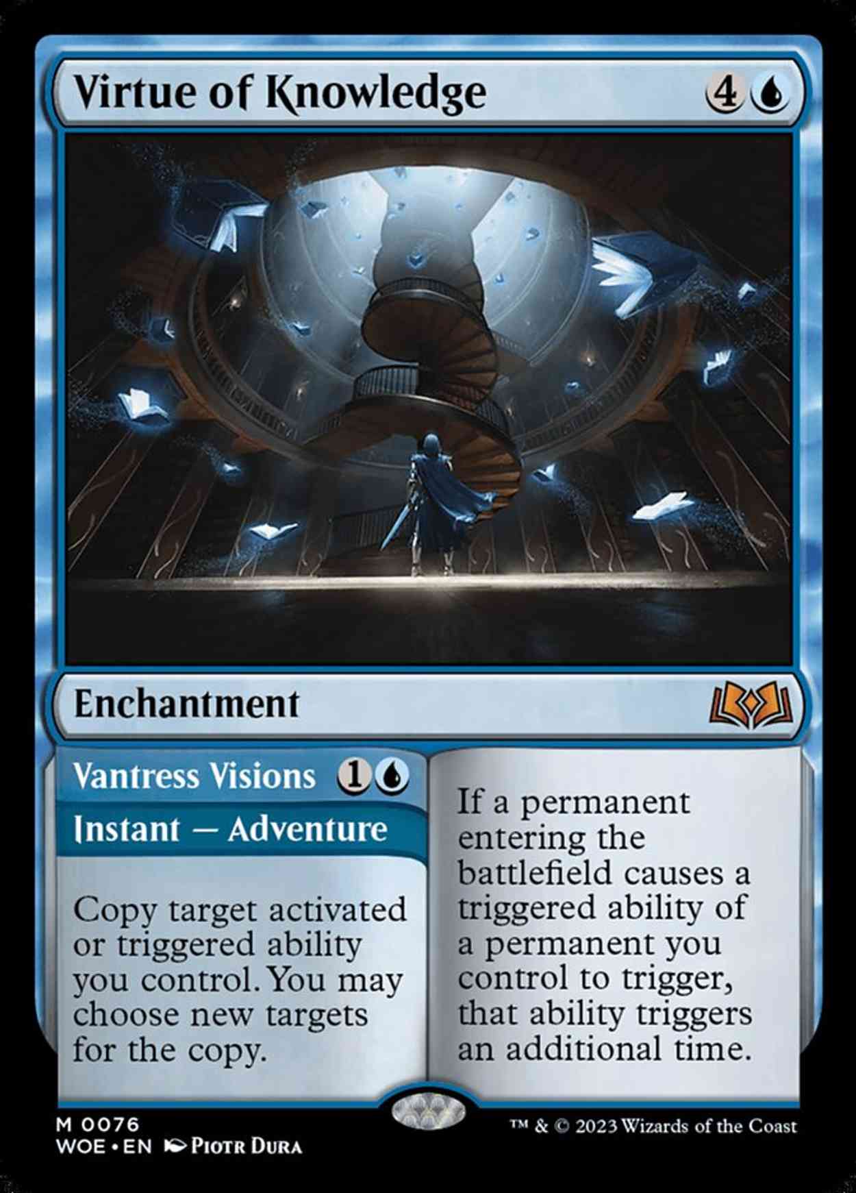 Virtue of Knowledge magic card front