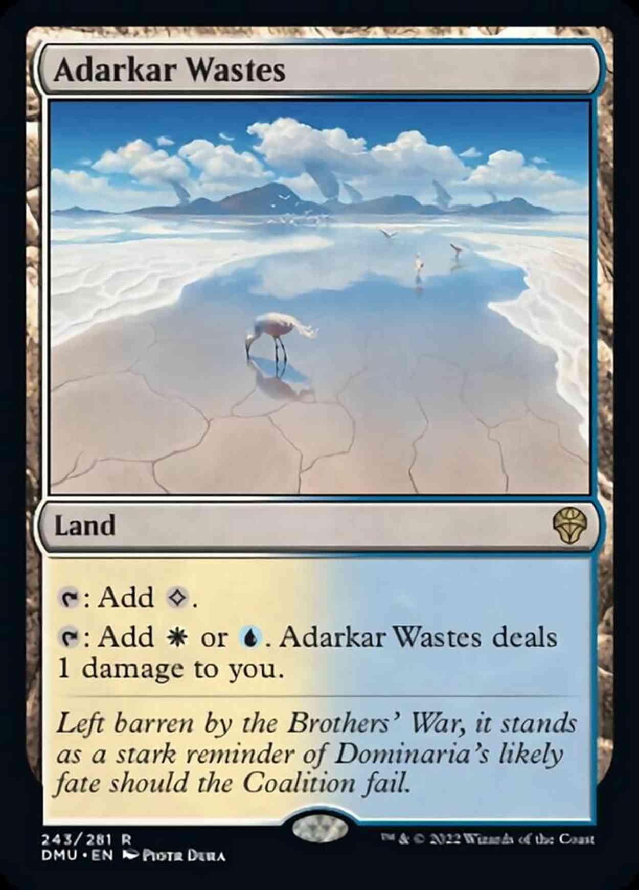 Adarkar Wastes magic card front