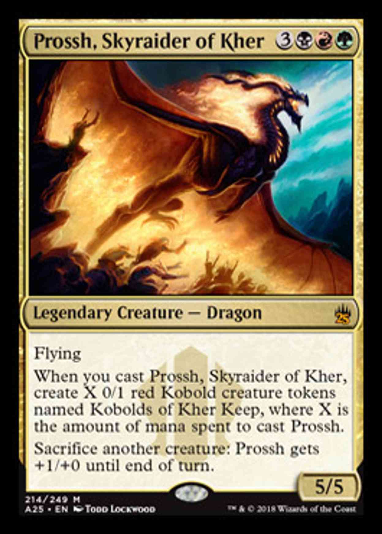 Prossh, Skyraider of Kher magic card front