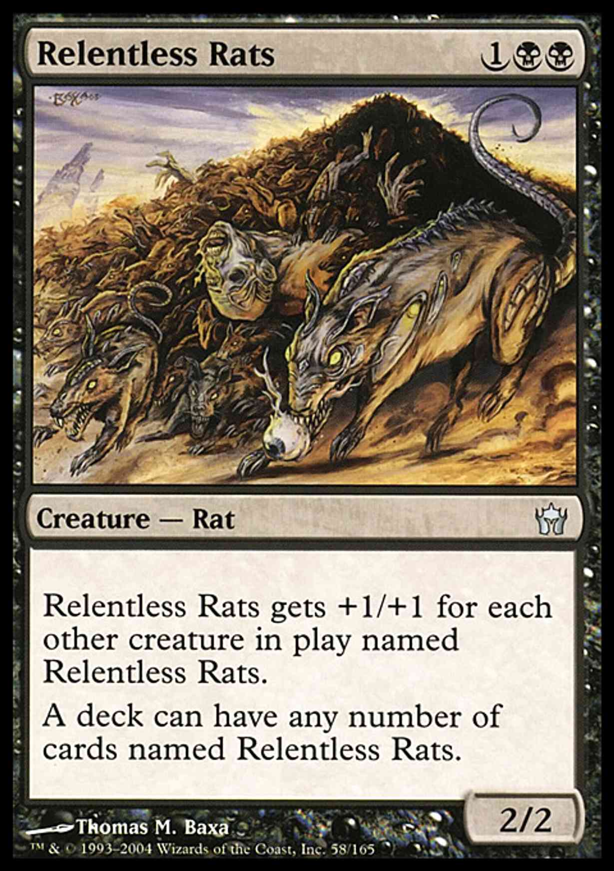 Relentless Rats magic card front