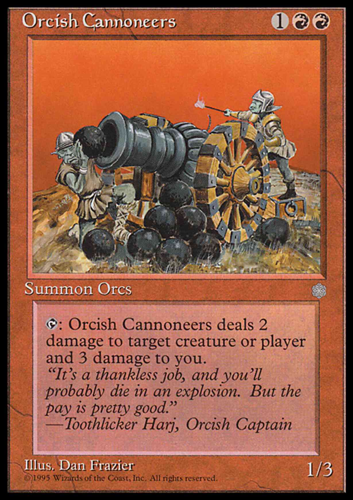 Orcish Cannoneers magic card front