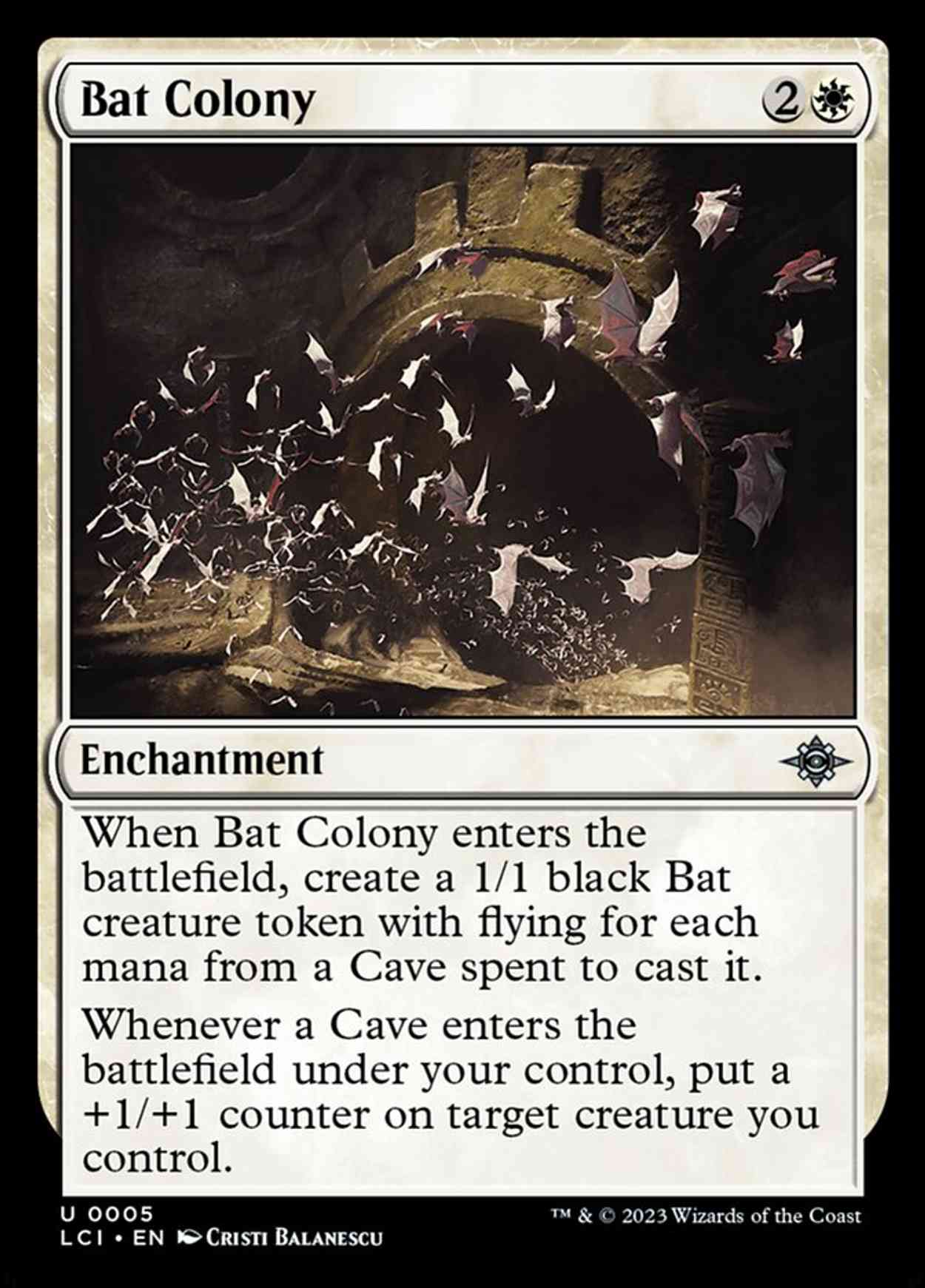 Bat Colony magic card front