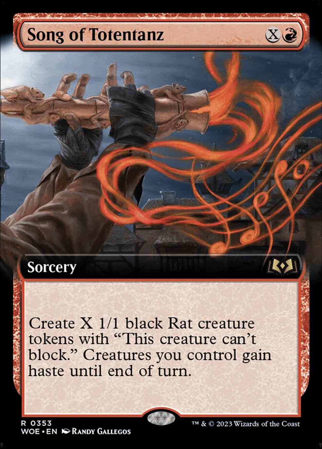 Song of Totentanz (Extended Art) magic card front