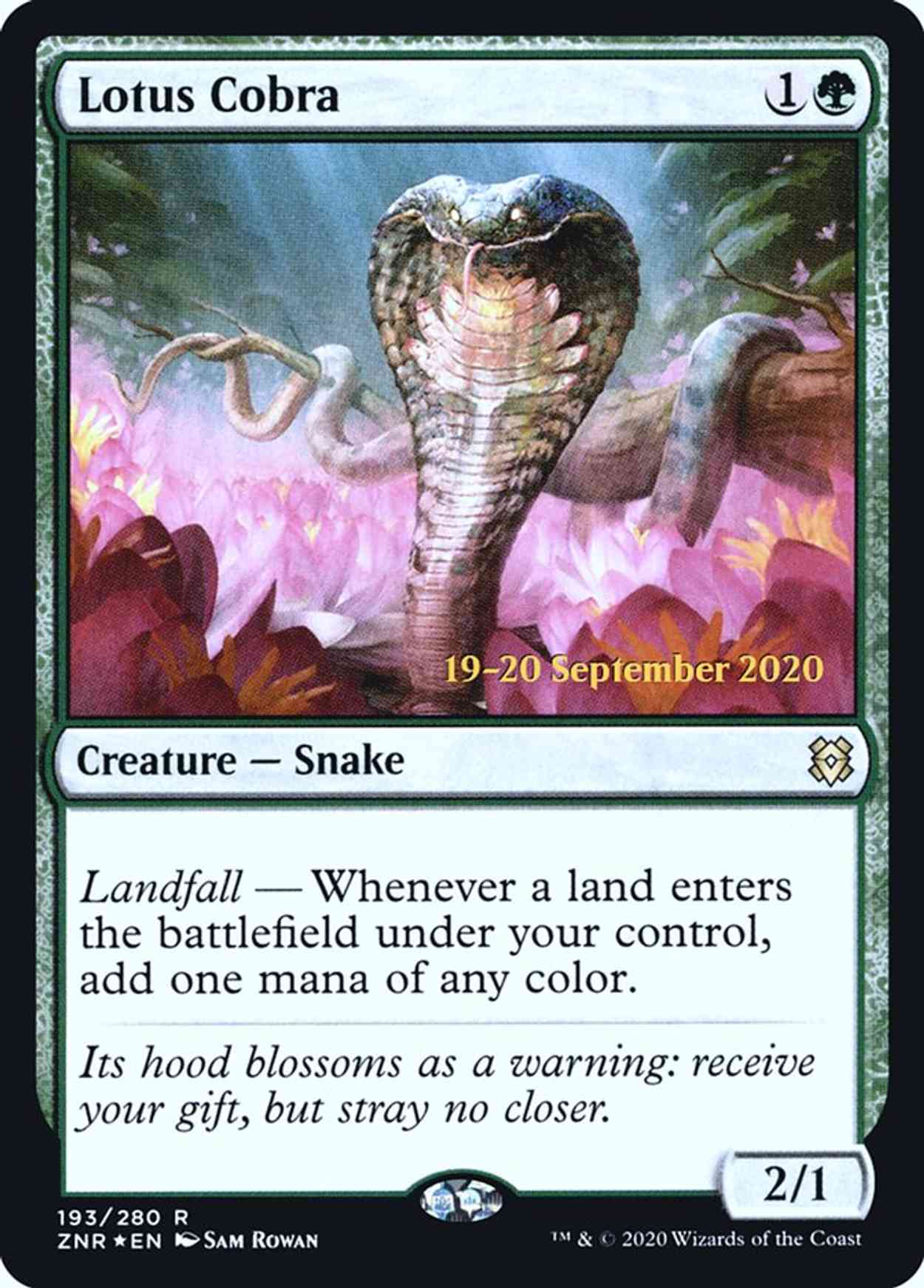 Lotus Cobra magic card front