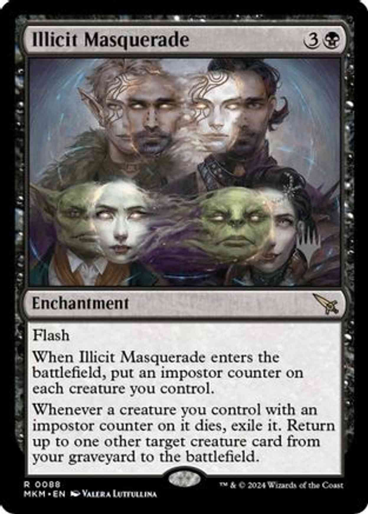 Illicit Masquerade magic card front