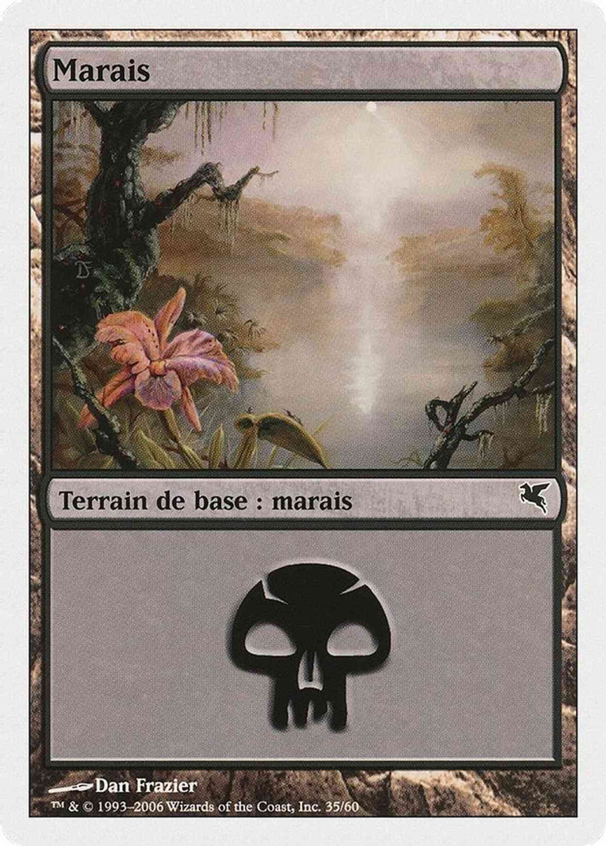 Swamp (French) - "Marais" (A35) magic card front