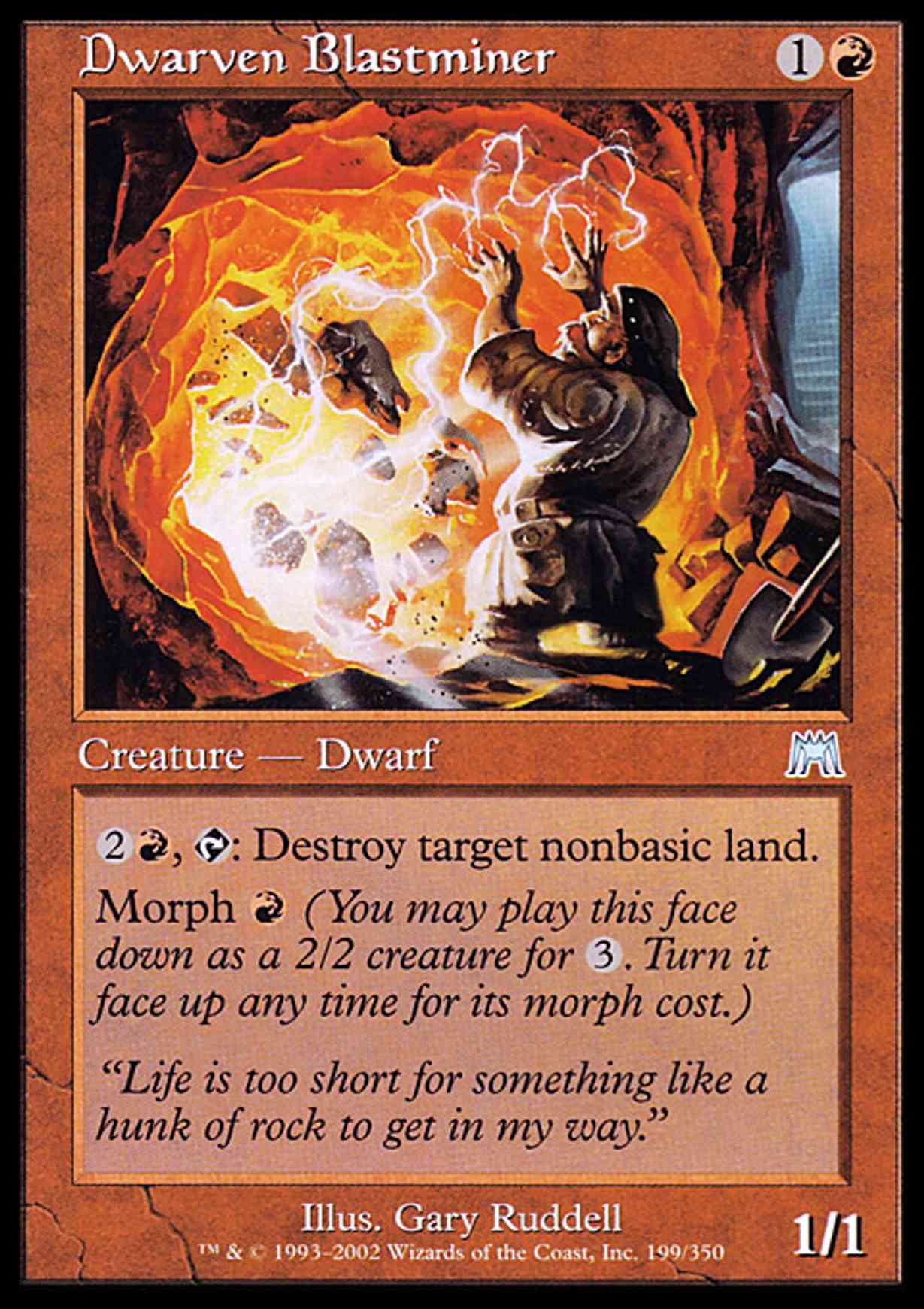 Dwarven Blastminer magic card front