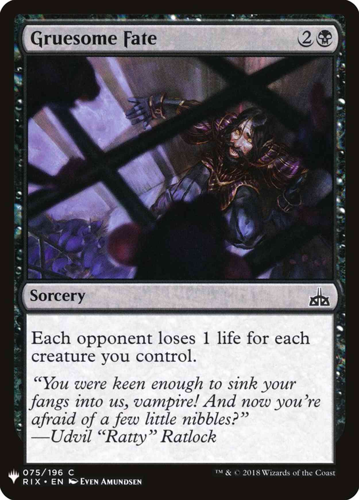 Gruesome Fate magic card front