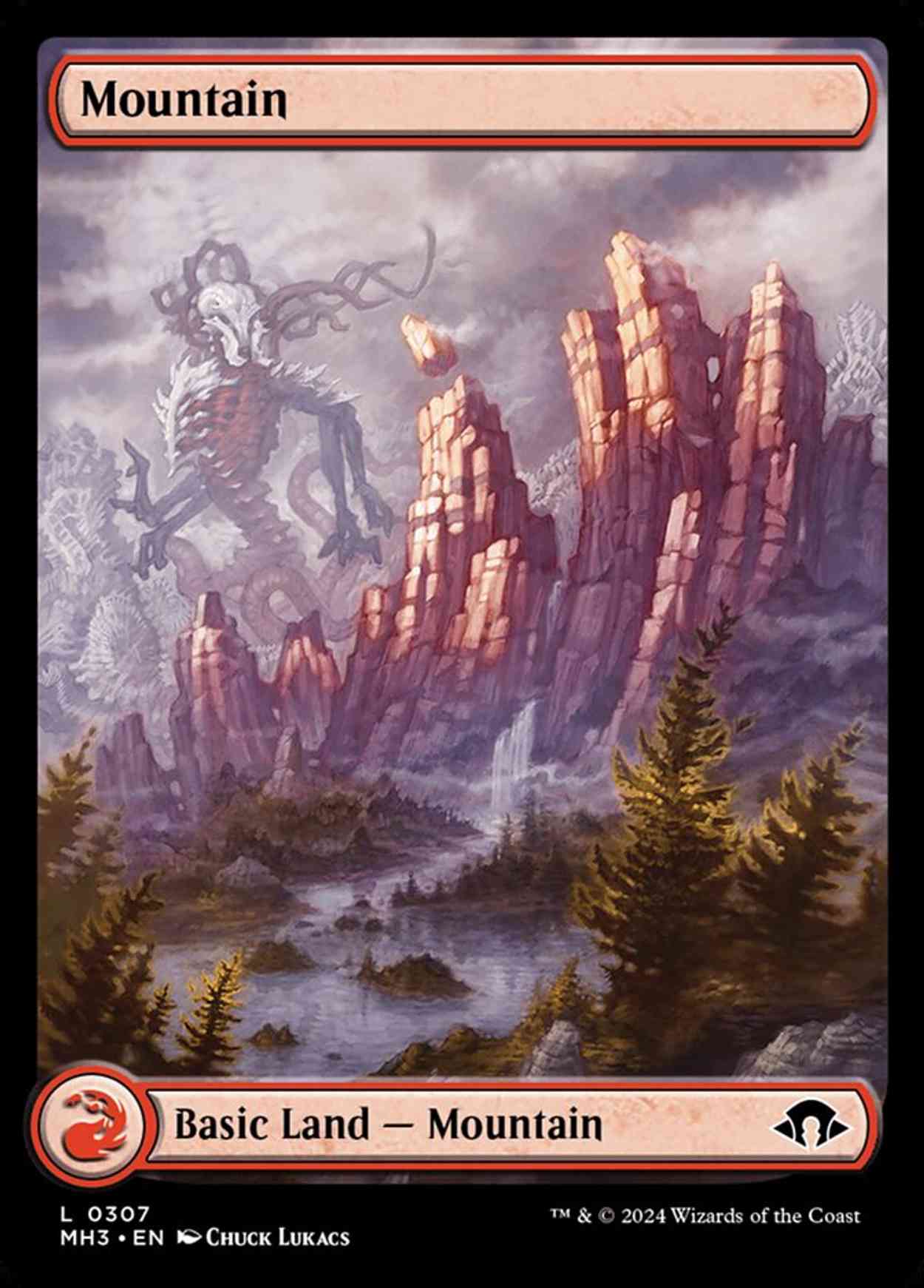 Mountain (0307) magic card front