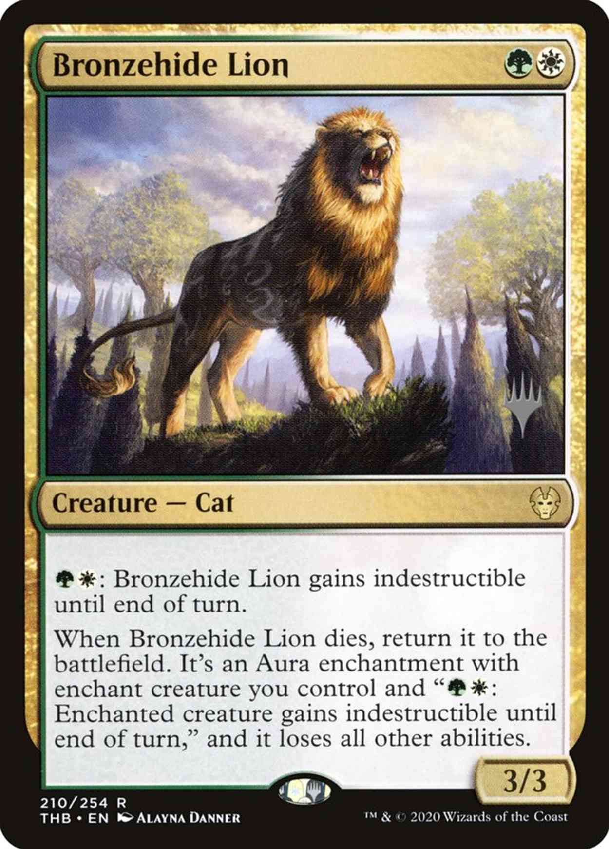 Bronzehide Lion magic card front