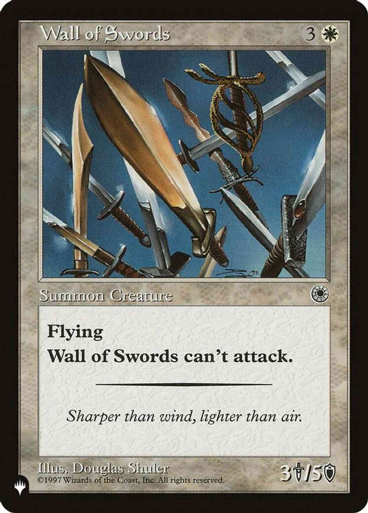 Wall of Swords magic card front