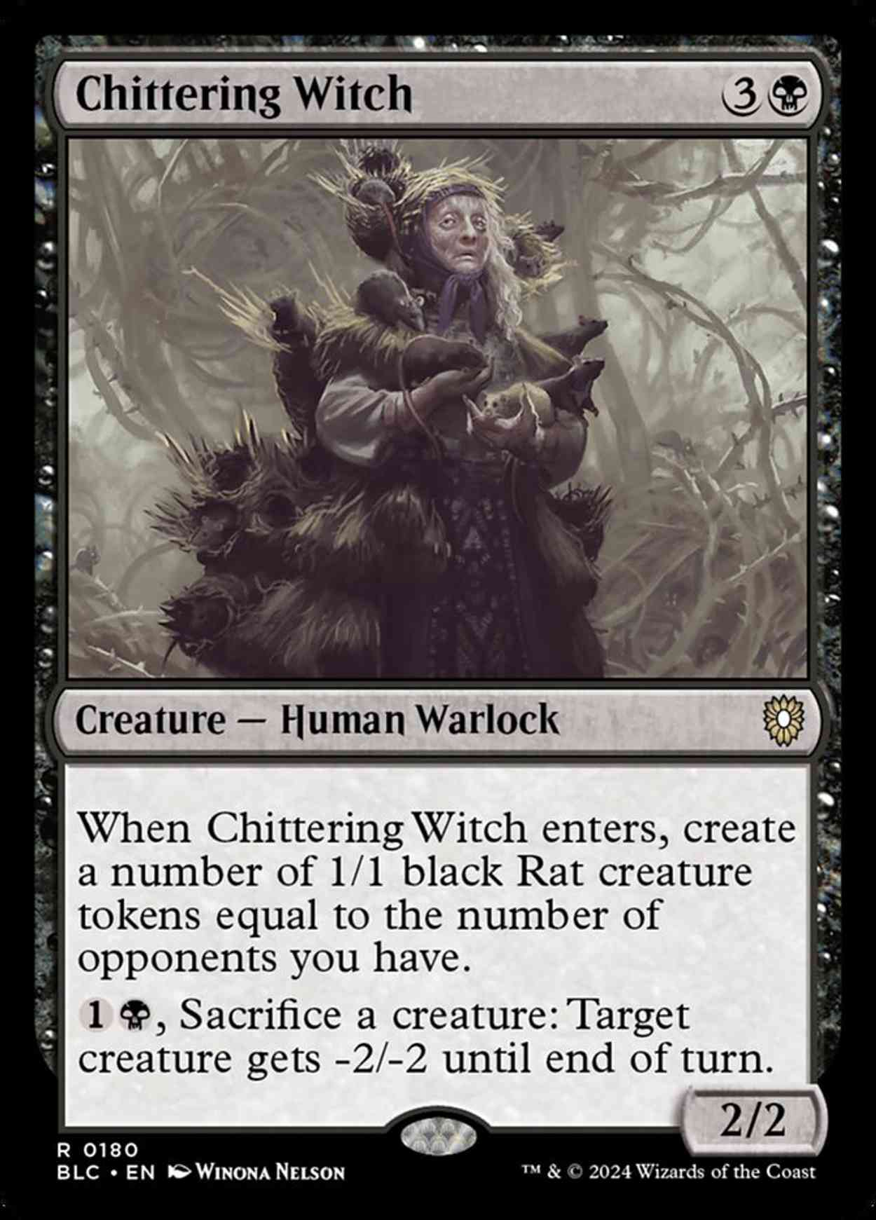 Chittering Witch magic card front