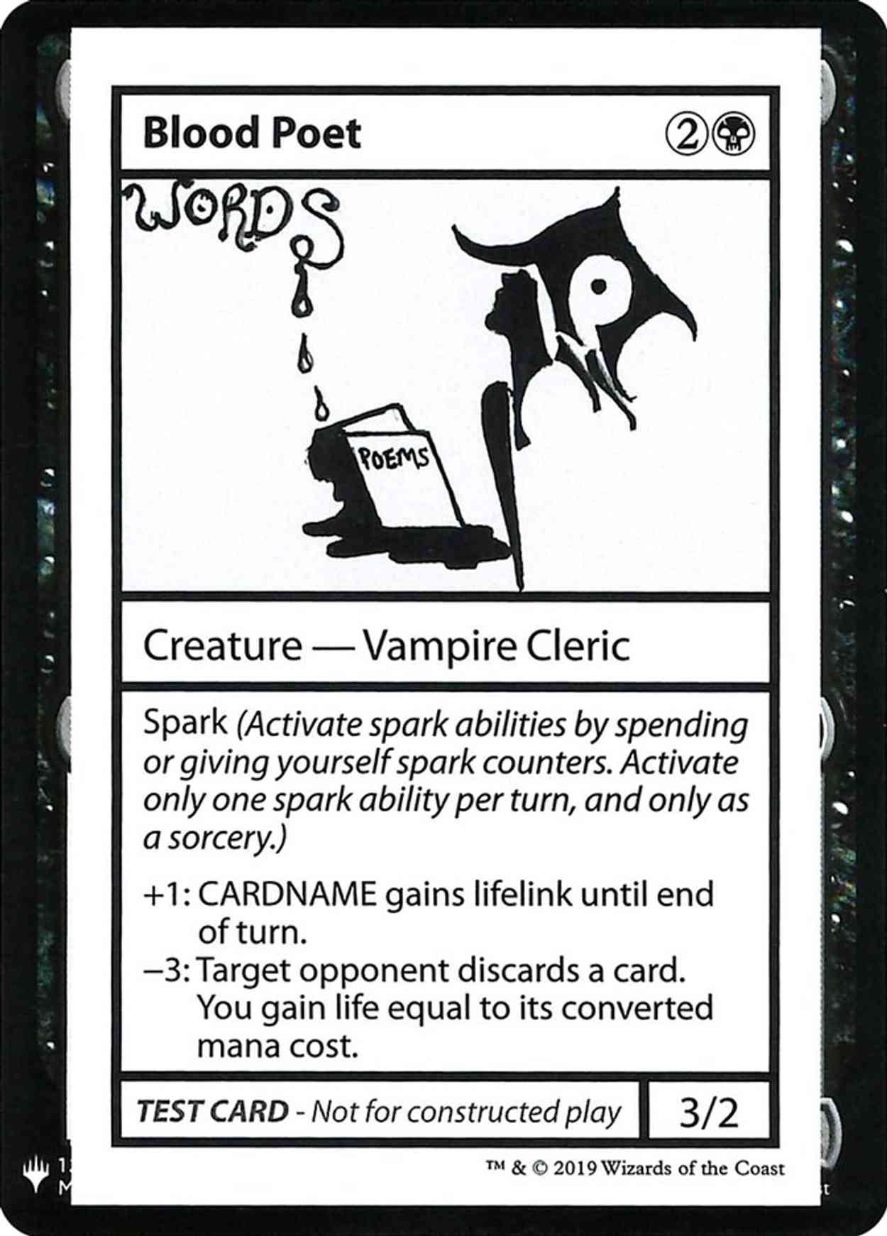 Blood Poet magic card front