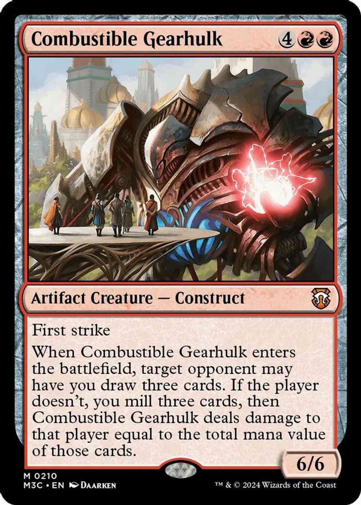 Combustible Gearhulk (Ripple Foil) magic card front