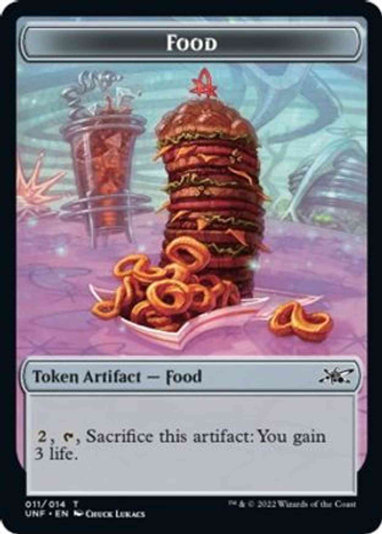 Food (011) Token magic card front