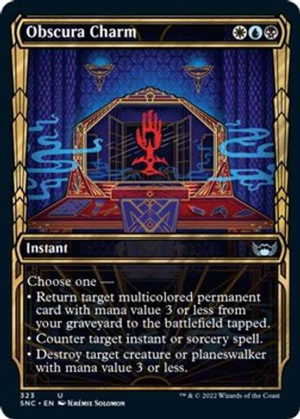 Obscura Charm (Showcase) magic card front