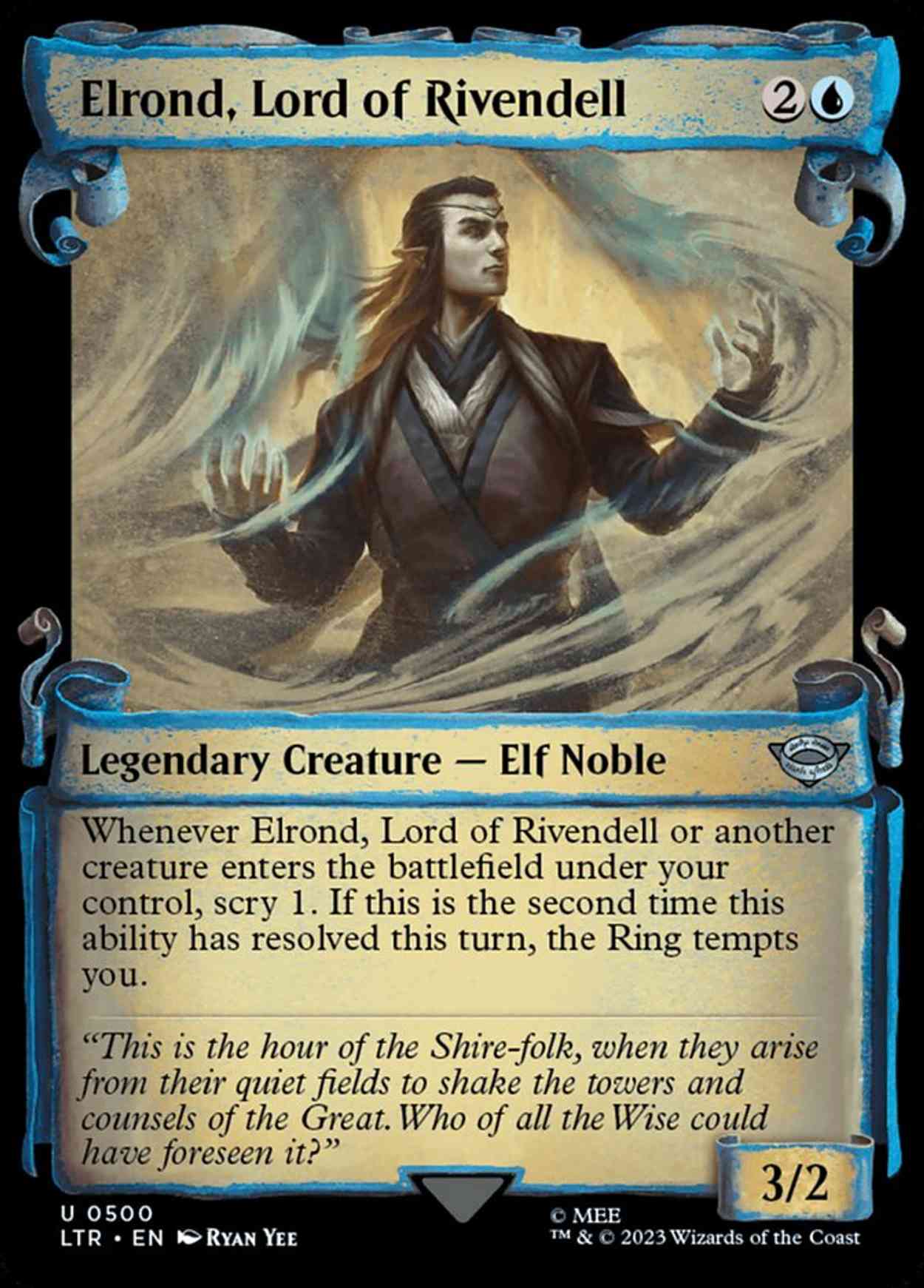 Elrond, Lord of Rivendell (Showcase Scrolls) magic card front