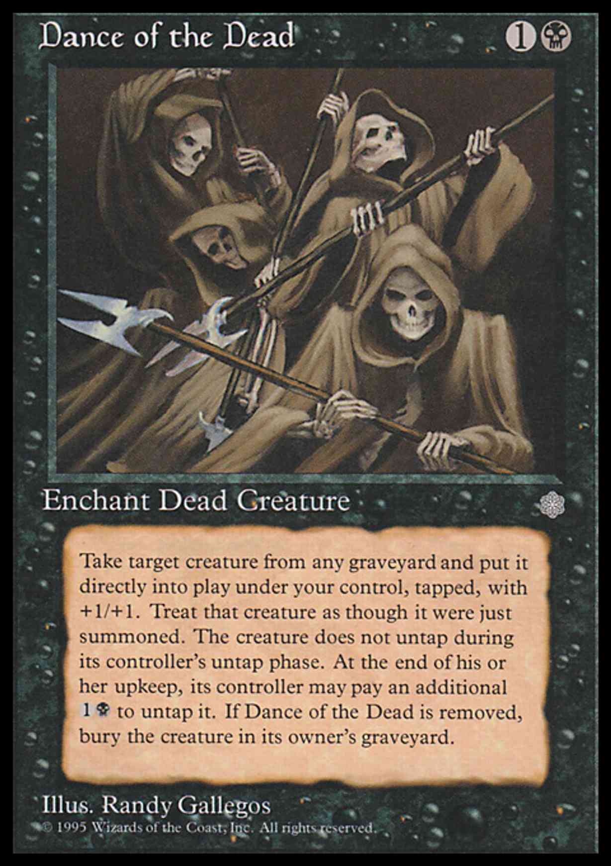 Dance of the Dead magic card front
