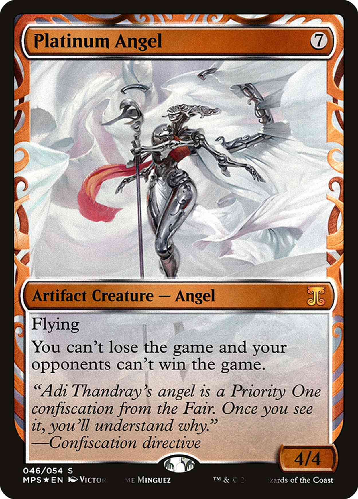 Platinum Angel magic card front