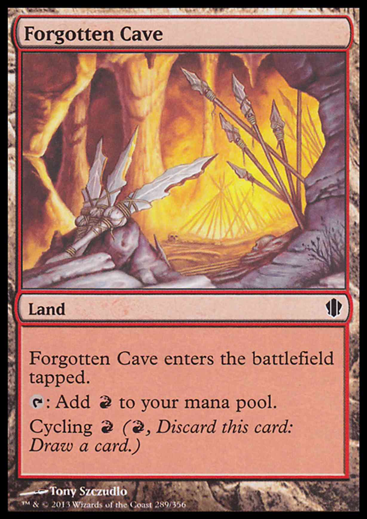 Forgotten Cave magic card front