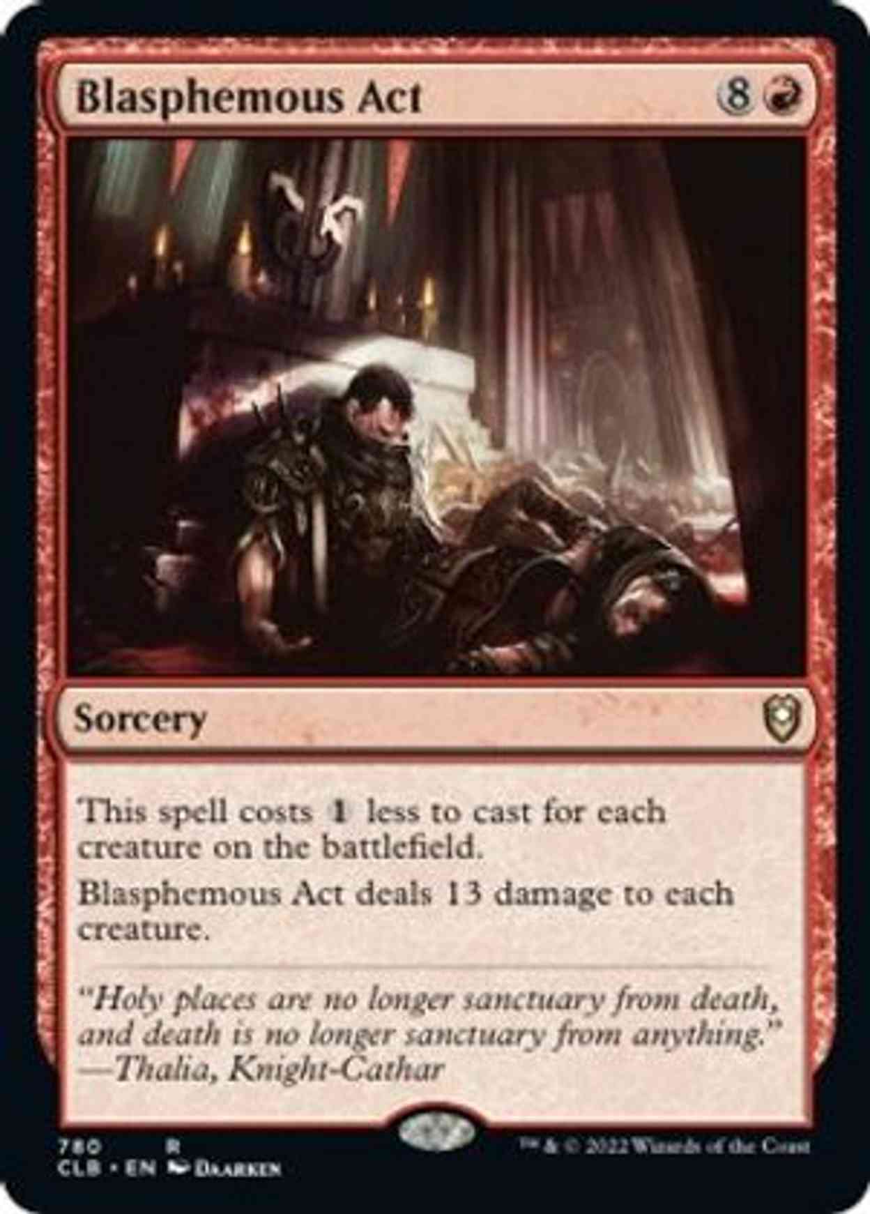 Blasphemous Act magic card front